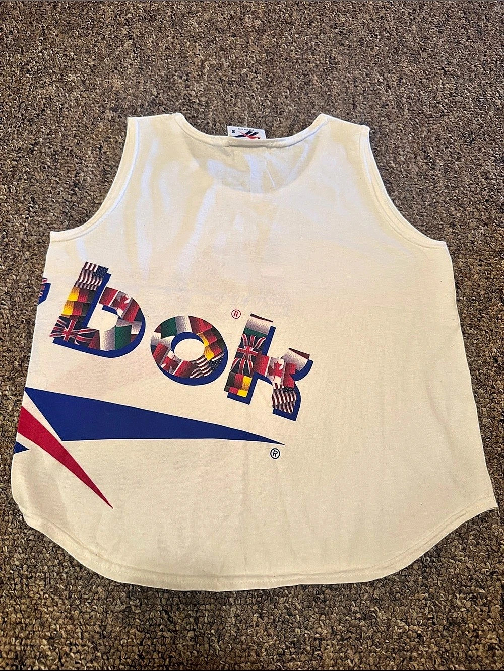 Vintage Reebok Color Block Tank Top Size Small - Picture 2 of 3